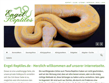 Tablet Screenshot of engel-reptiles.de